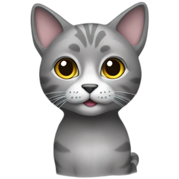 cat with grey fur emoji