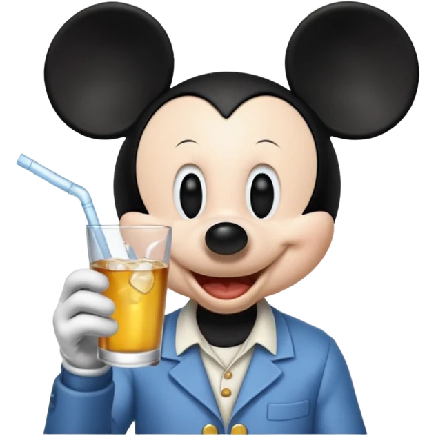 Mickey qui boit de la vodka  emoji