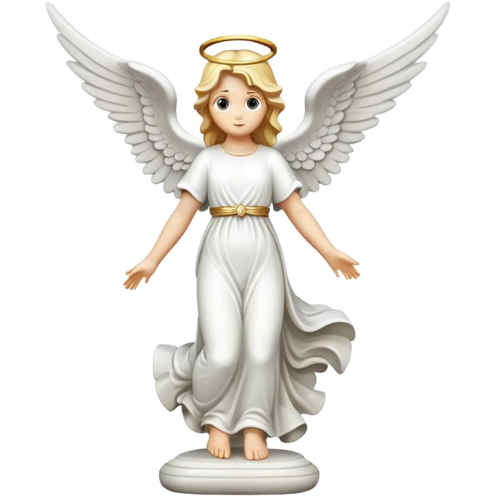 angel in stone flying emoji