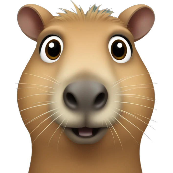 capybara with big eyes emoji