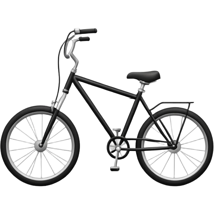 Bike with cartoon emoji