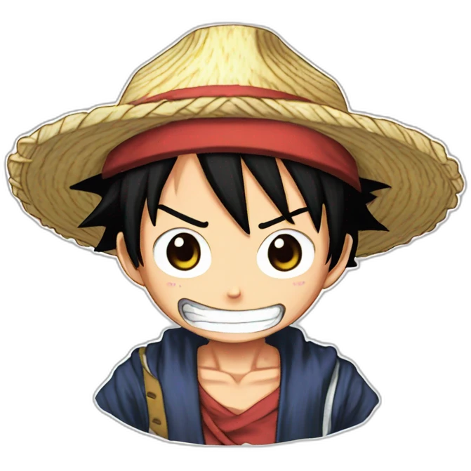 luffy in gear five emoji