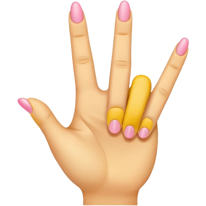 2 in the pink 1 in the stink yellow hand emoji emoji