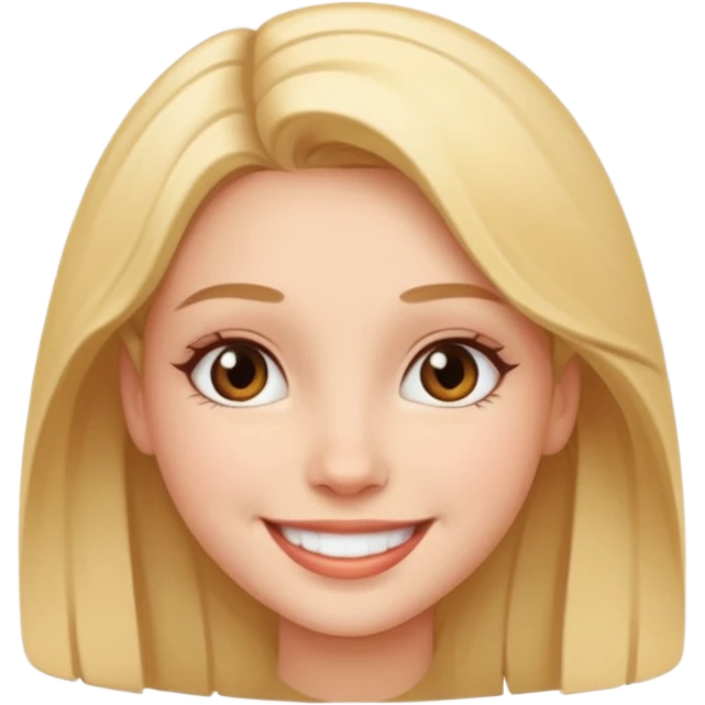 Beautiful girl smile  emoji