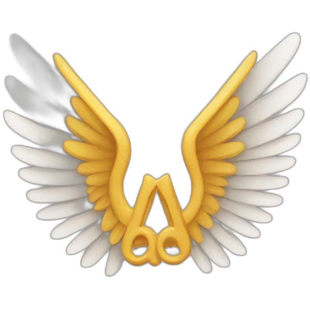 wings with an A at the center emoji