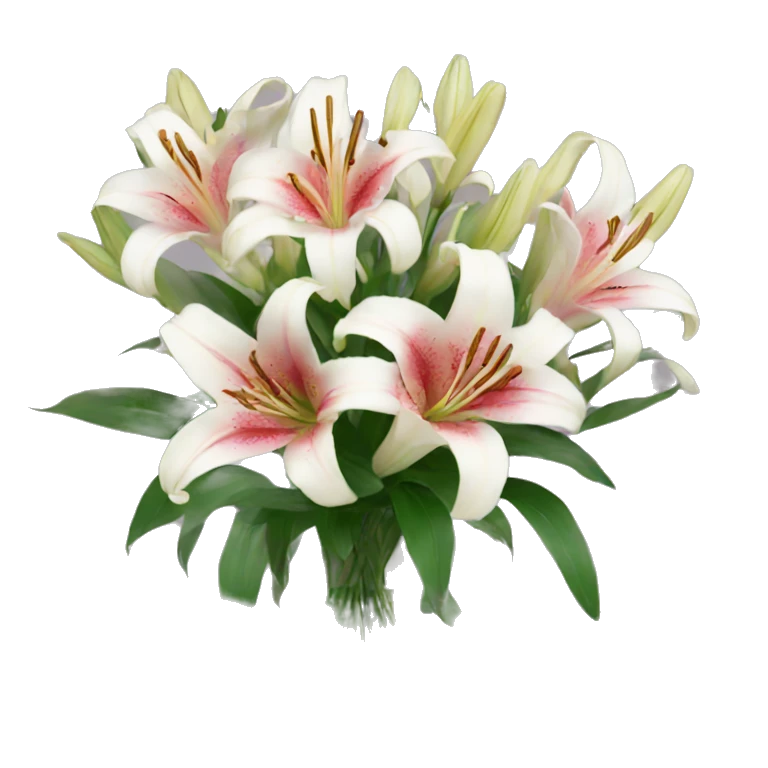 bouquet of lilies emoji