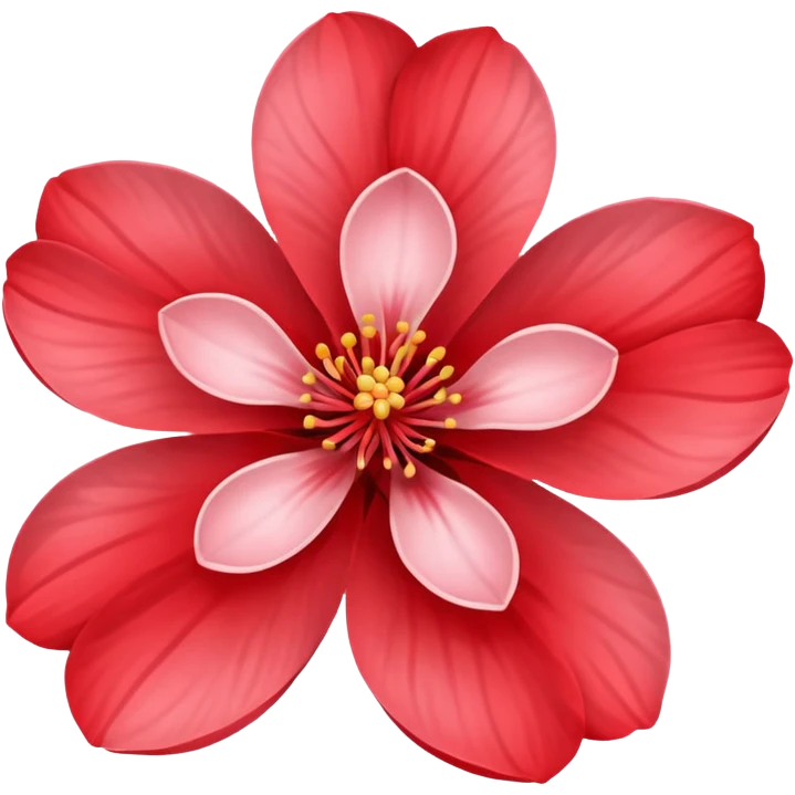 red sakura flower emoji