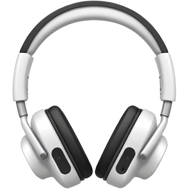 Audífonos blancos emoji