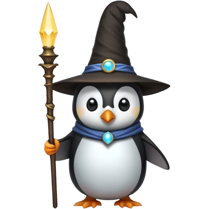 Penguin Wizard emoji