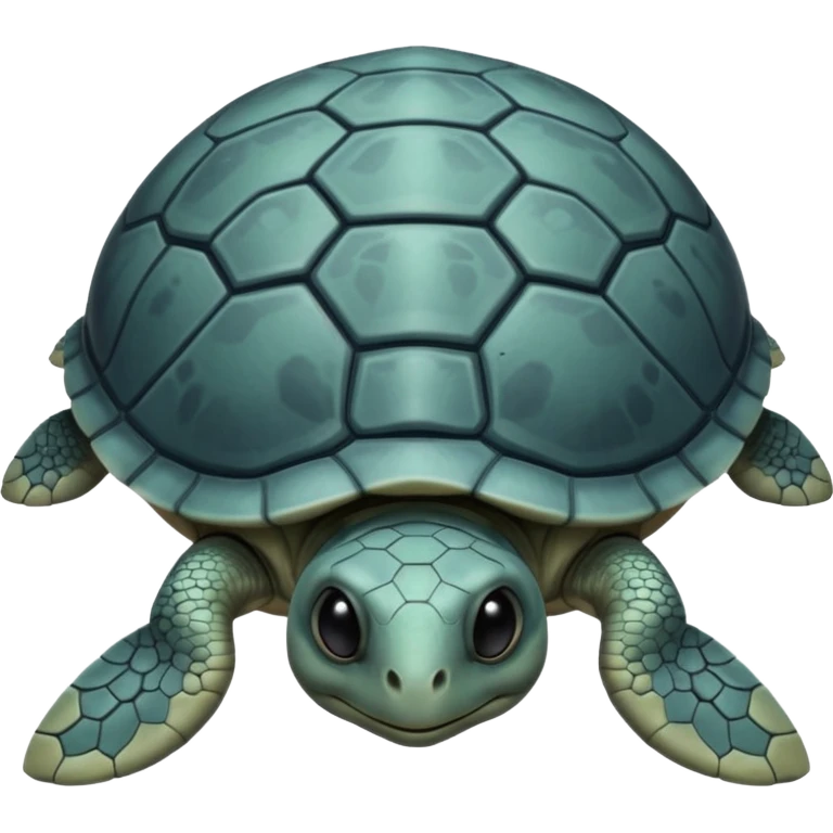 alien turtle but gray and not realistic normal like this 🐢 emoji