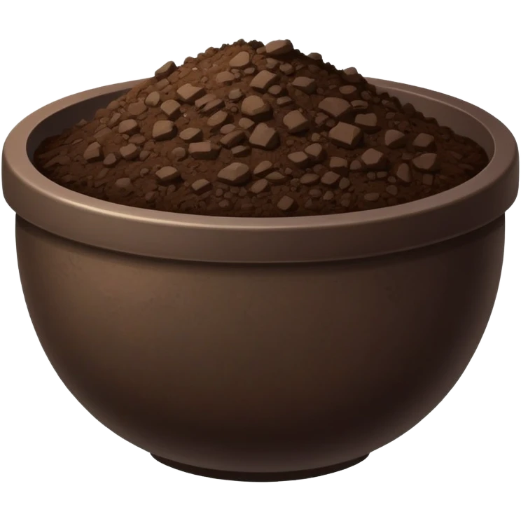 Soil in bowl emoji