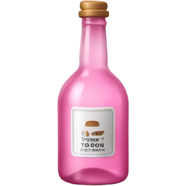 pink white alcohol bottle  emoji