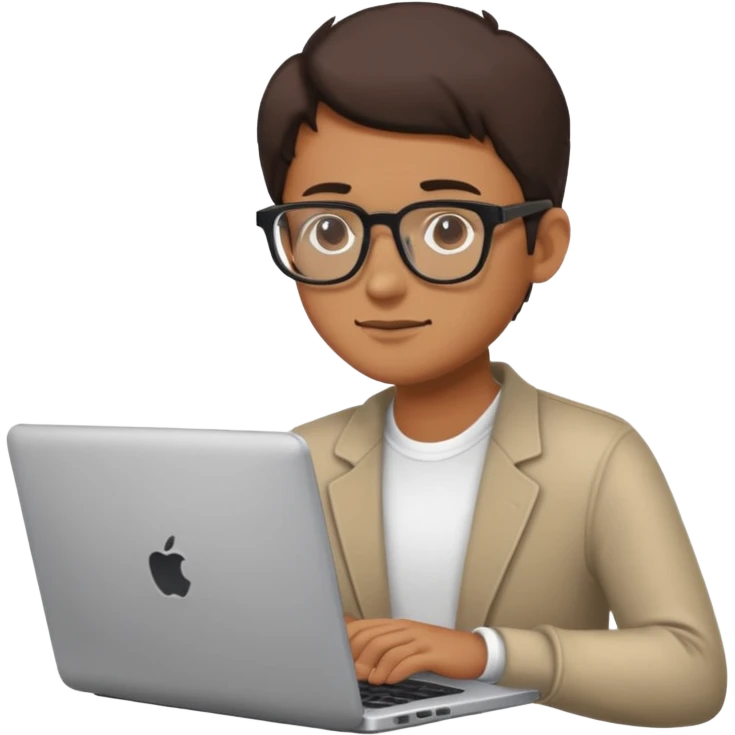 A person typing/creating content/art/influence/communicator/storyteller  emoji