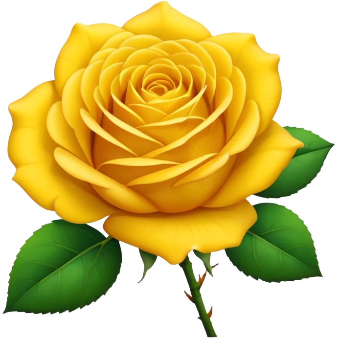 Yellow rose emoji