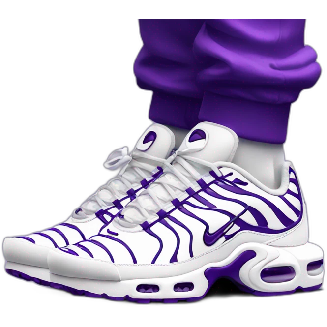 nike air max tn plus white and purple emoji