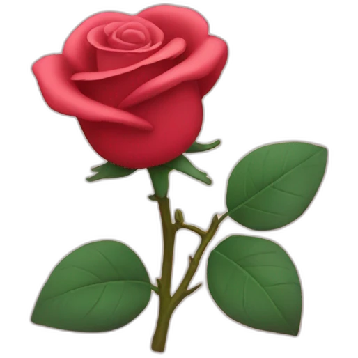 Rose toy emoji