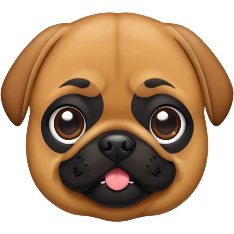 Puggle in Brown wird Black Face emoji