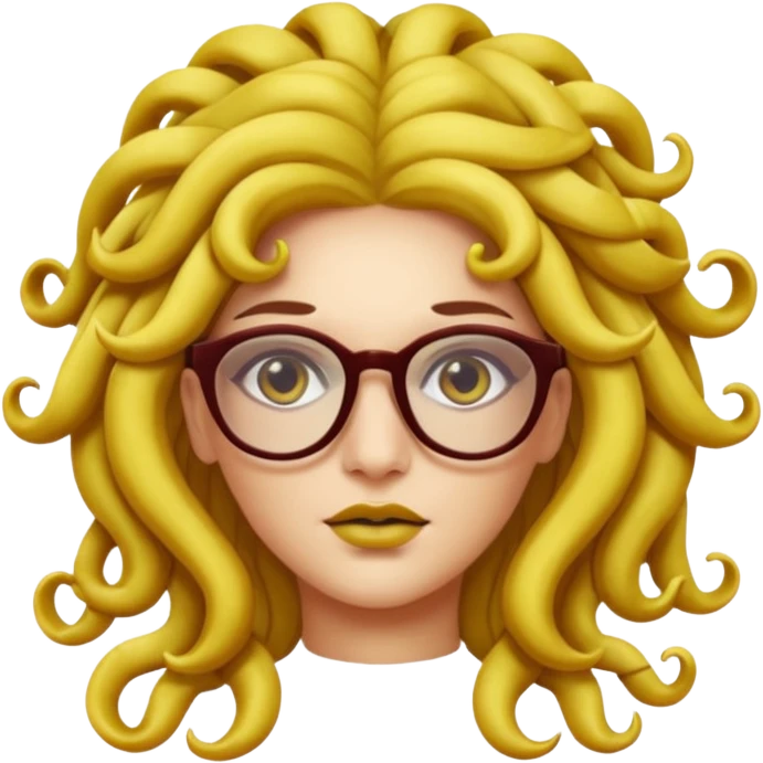 Medusa Versace with glasses  emoji