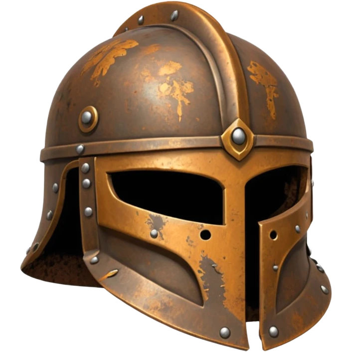 Rusted warrior helmet emoji