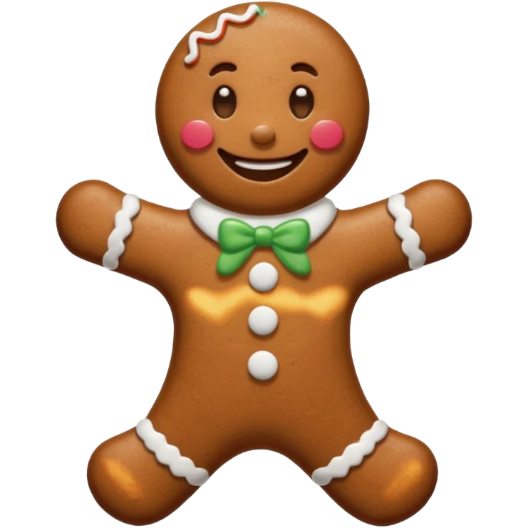 gingerbread man emoji
