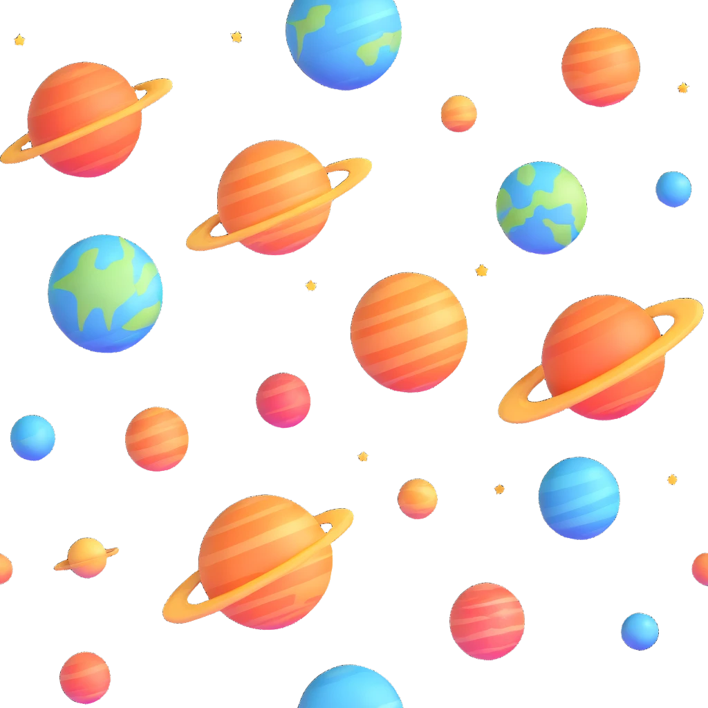 cosmic planets aligned emoji