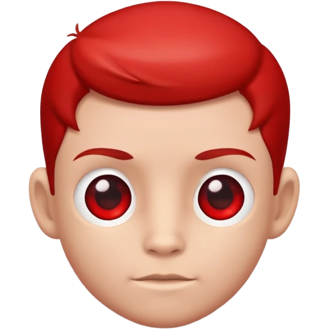 the little man is red for the emblem emoji
