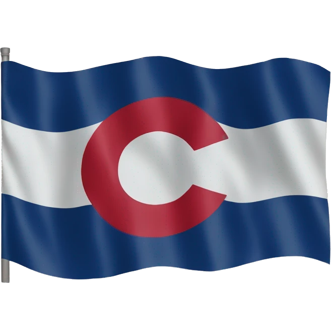 Real flag of Colorado emoji