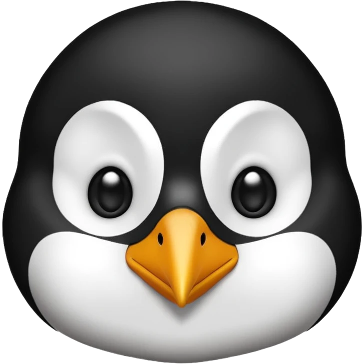 a penguin cute face emoji