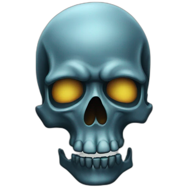 cold skull emoji