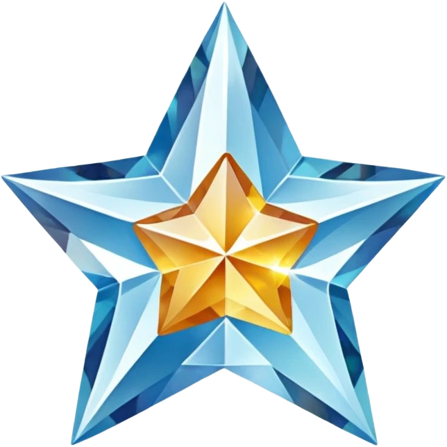 five-pointed star-shaped diamond emoji
