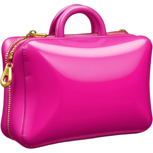   jeff koons style inflatable designer SPAM purse sculpture  emoji