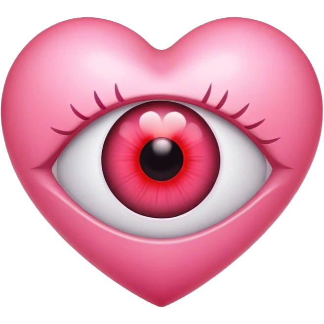 Eye in heart emoji