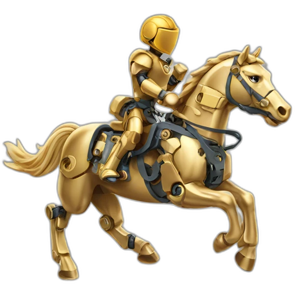 Mechanical Engineering running golden horse emoji