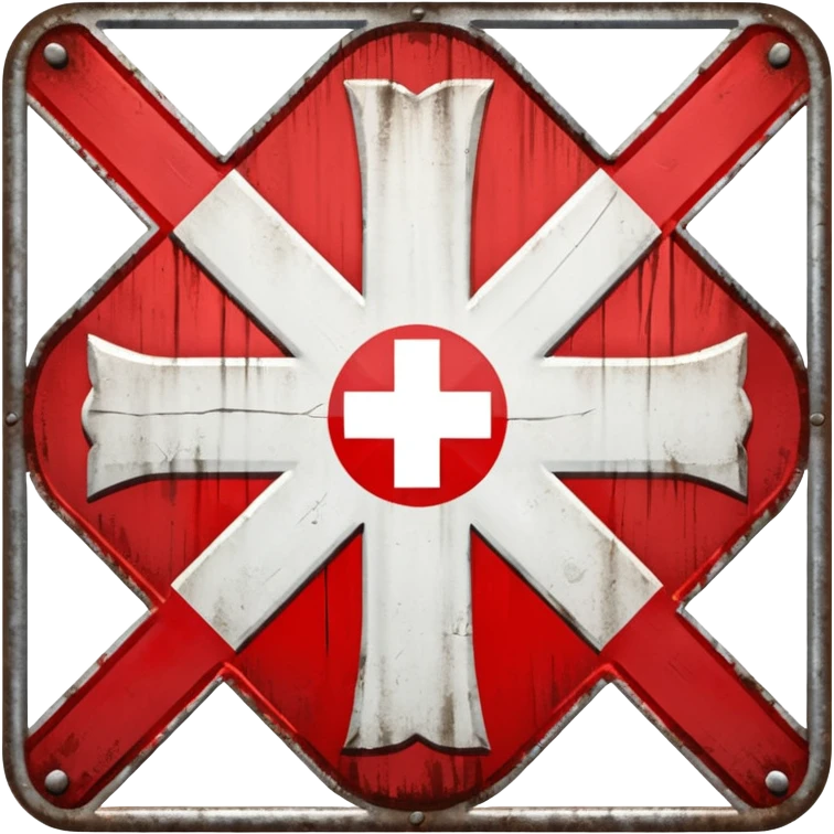 Знак поворота дорожный перекрещенный красным крестом emoji