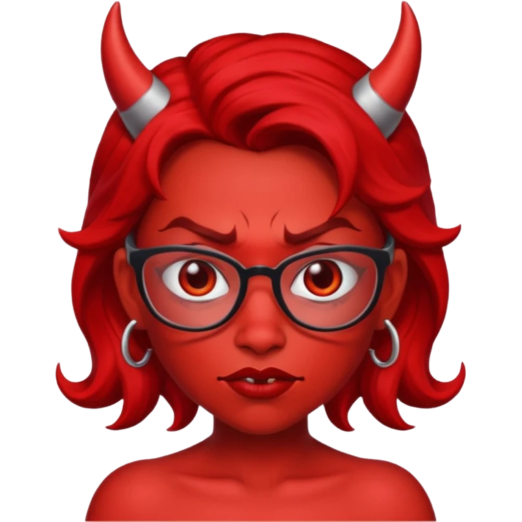 nerdy latina devil emoji