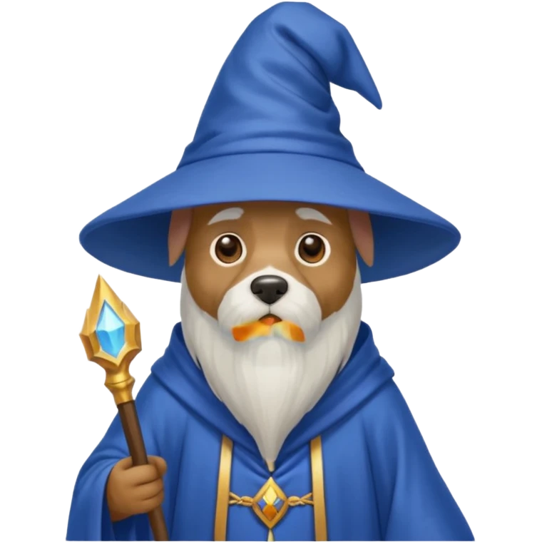 Dog wizard emoji