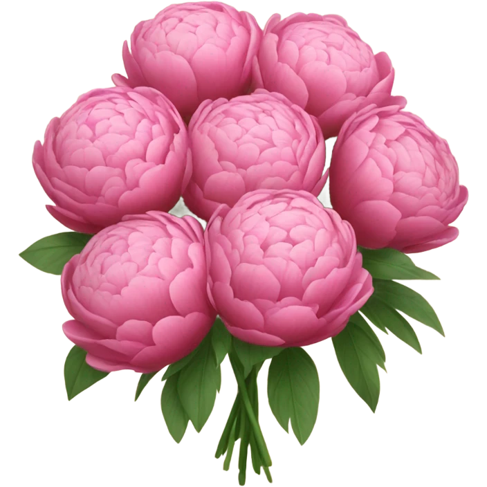 a bouquet of pionies emoji