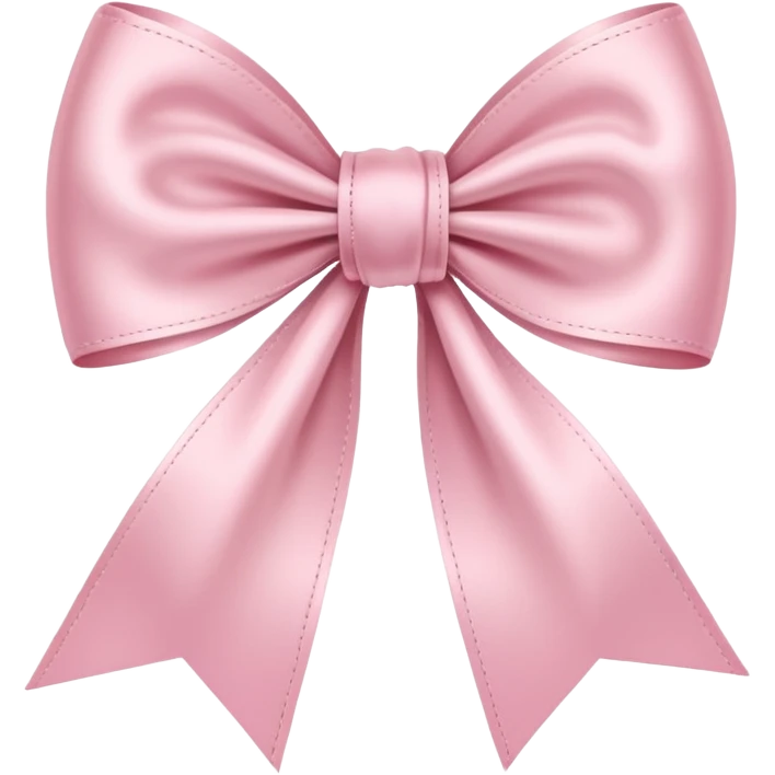 light pink ribbon bow emoji