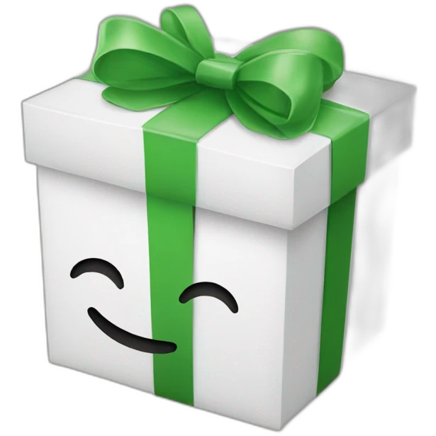 gift box with smile emoji