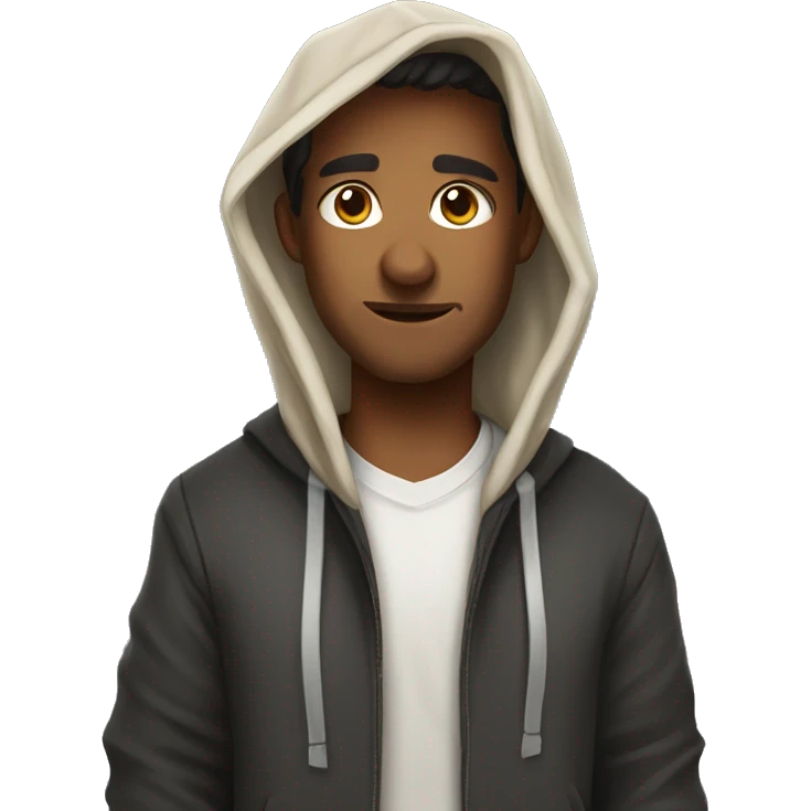 Australia Shepard wearing a hoodie emoji