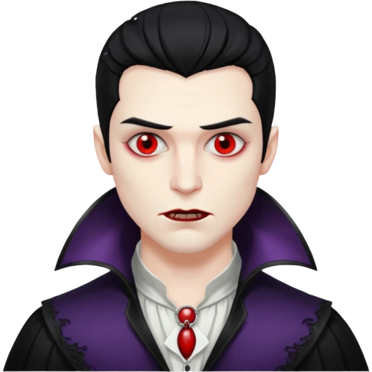 half man half vamp mirrored emoji