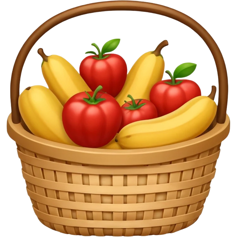 generate an image for groccery products basket emoji