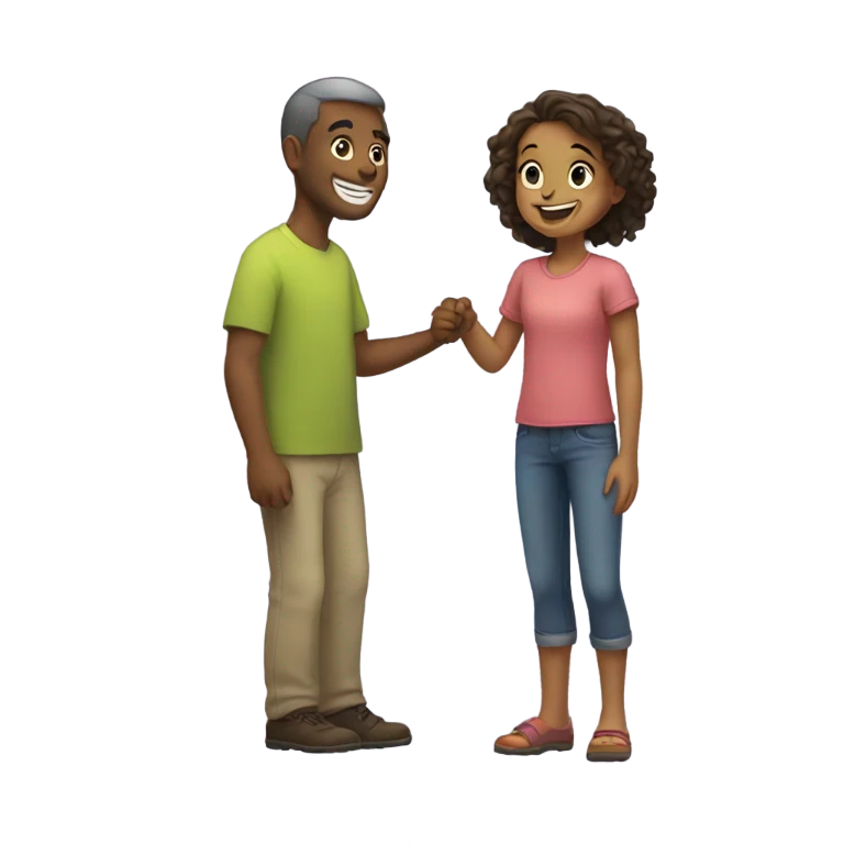 Man with girl emoji