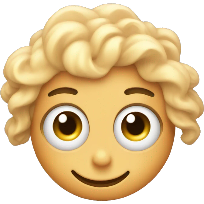 Blushing emoji with swirl eyes  emoji