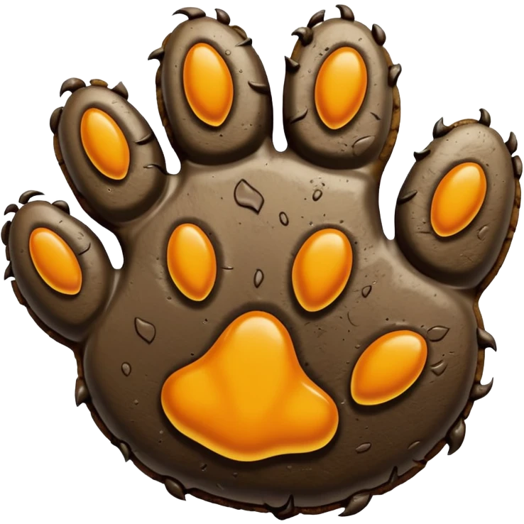 bear paw print emoji
