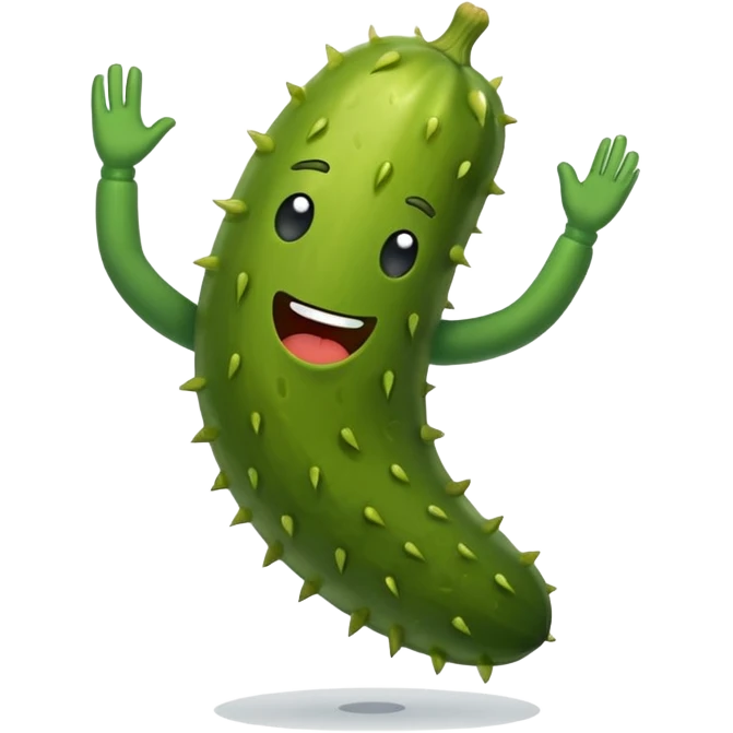 Pickle doing the Macarena dance  emoji