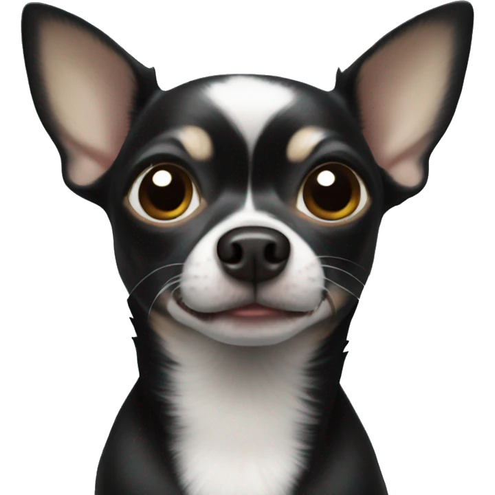 Black chihuahua  emoji