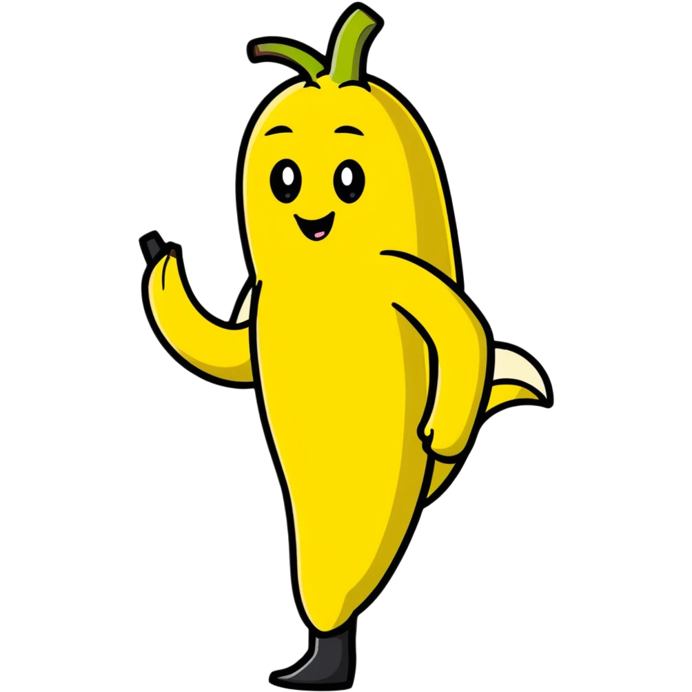 human in banana costume emoji