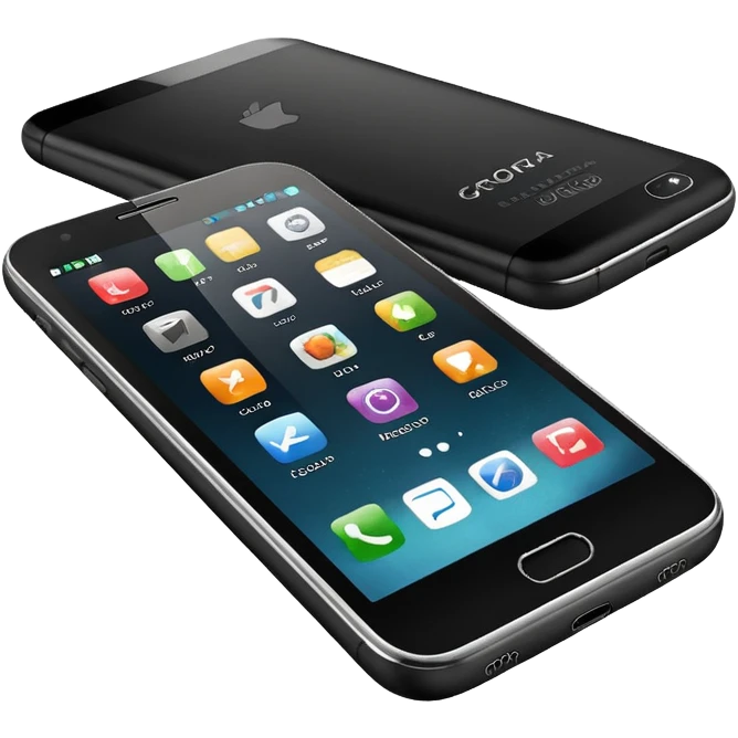 Quero uma desenho de celular e em baixo quero uma frase escrita ass vendendo esse celular em português  emoji