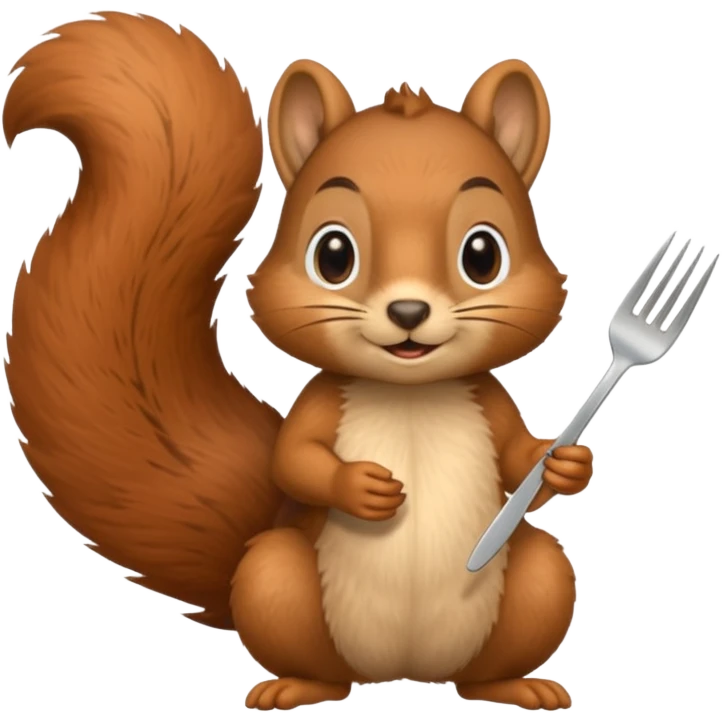 squirrel at a restaurant emoji